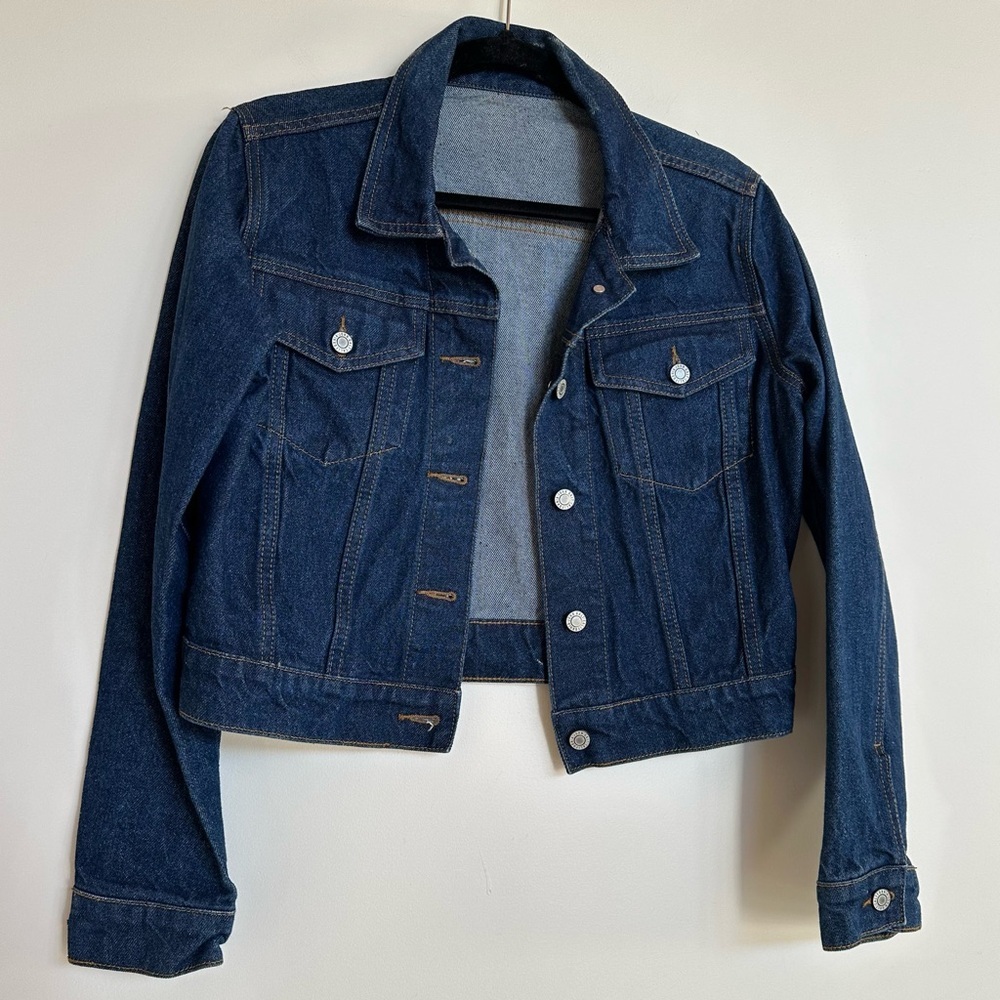 John Galt Dark Wash Denim Jean Jacket Size Small